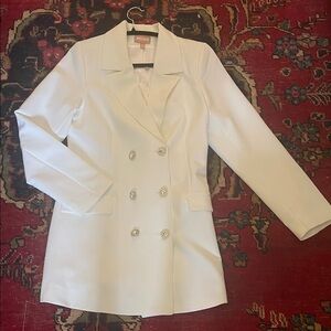 Show Me Your MuMu creamy white Tuxedo dress lined …women’s size M